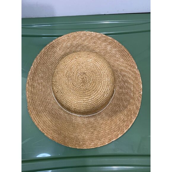 Straw Sun Hat With Ties - Picture 3 of 5
